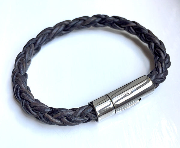 Charcoal Braided Smooth