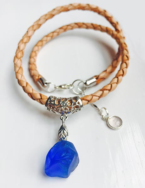 Cobalt Beach Glass